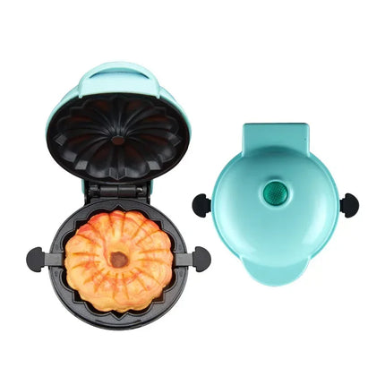 Mini Breakfast Maker Heart Shape Round Waffle Breakfast Maker Household Light Food Donut Maker Cocina Electrica Вафельница