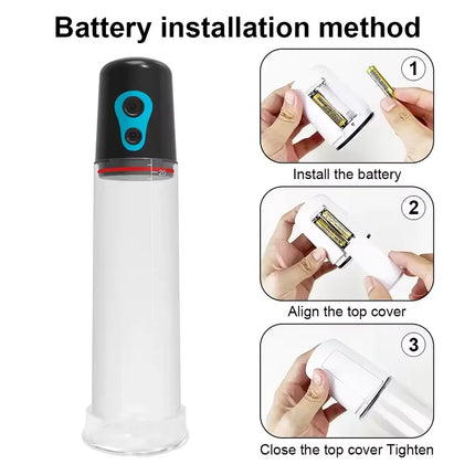 Automatic Penis Pump Suction Vacuum Male Masturbation Penis Extender Dick Erection Enhancement Trainer Adult Sex Toys
