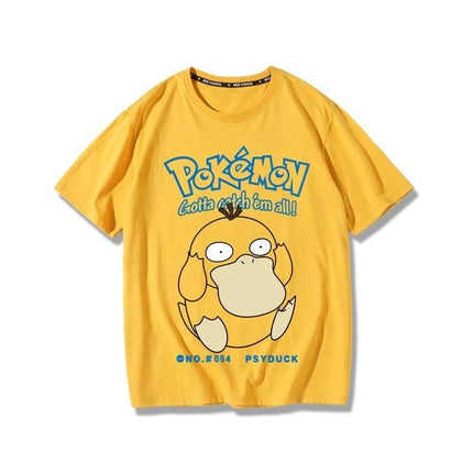 Pokémon Pikachu Gengar Magikarp T-shirt Cotton Tee Men's 2026 Summer Fashion Oversize Street Casual Y2K Tops Streetwear Clothing