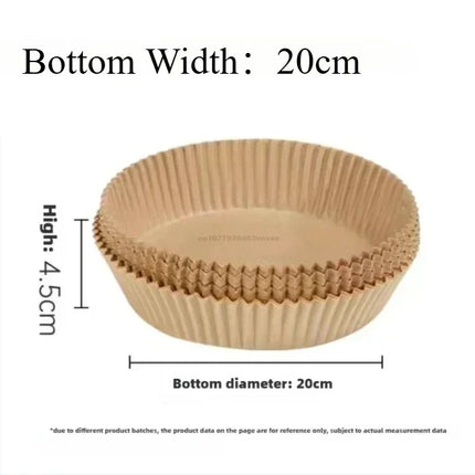 Air Fryer Disposable Paper Liner for Cooking Baking Nonstick Parchment Baking Oven Paper Kitchen Accessories Food Waxed Paper