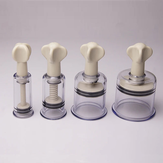 2PCS BDSM Pussy Clit Nipple Sucker Pump Suction Vacuum, Breast Bondage, Sex Toys for Couples, Adult Games