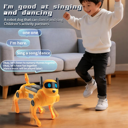Kids' Electronic Toys AI Robot Smart Dog Talking Voice Controlled Children's Educational DIY Assembly Intelligent Fidgets Toys
