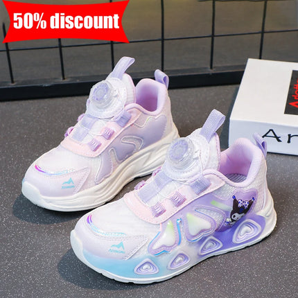 Childrens Sports Shoes Girls Cute Patterns Fashion Daily Casual Walking Shoes Lightweight Comfortable Soft Soled Jogging Shoes