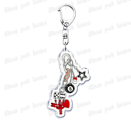 Horror Movie Obsession Keychain for Accessorie Bag Scary One Wish Willow Farming Keyrings Jewelry Friends Nikki Fans Gifts