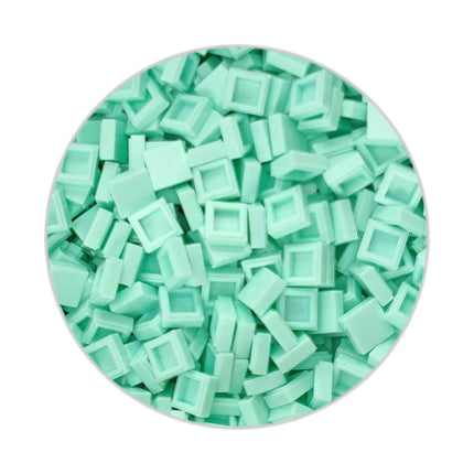 200/330/660pcs MOC Pixel Particles Plate Smooth 1x1 DIY Building Blocks Flat Square Bricks Halloween Christmas Children Toy 3070