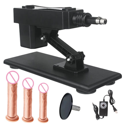 Reciprocating Linear Fuvk Machine with Flesh Dildo Vagina Anal Thrusting Dildo Vibrator Love Machine Device Gun Adult Goods