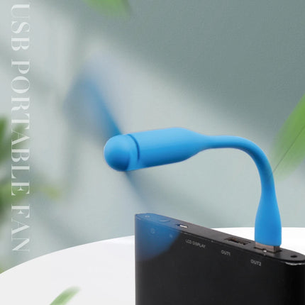 USB Small Fan Flexible Bendable Mini Fan For Power Bank Laptop PC Charger Portable Hand Cooling Fans For Computer Summer Gadgets