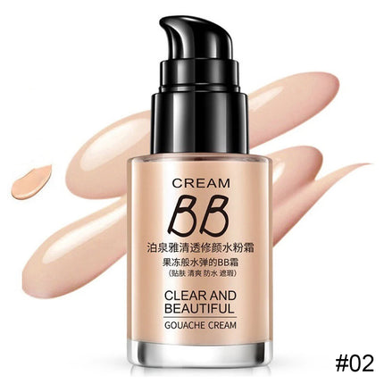 Liquid Foundation Cream Face Concealer Cover Base Cosmetics Natural Oil Control Waterproof Long Lasting Facial Cream Makeup Tool