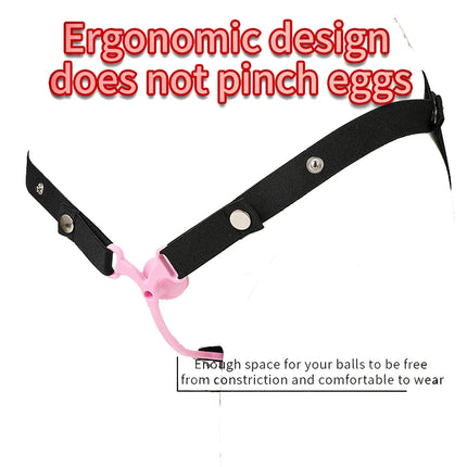 Male Penis Ring Chastity Cage Anti-off Device Elastic Band Auxiliary Belt Adjustable Underwear Rope Scrotum Ring Sissy Sex Toys
