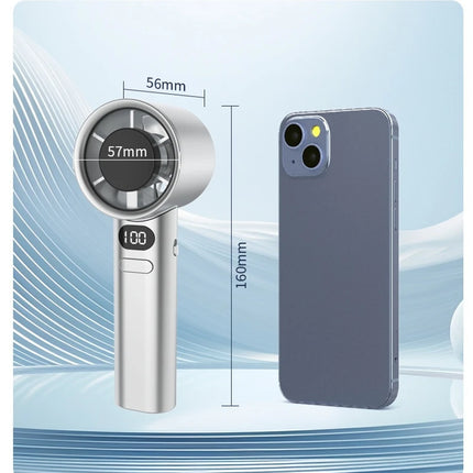 Lenovo 6000mah Handheld Cool Fan LED Digital Display Electric Hand Fans Ice Compress High-Speed Cool USB Rechargeable2026