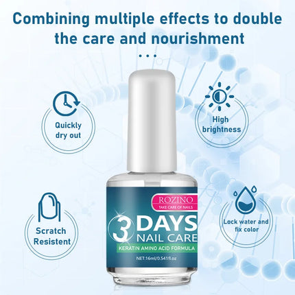 1pcs Transparent Primer Quick Drying Nail Polish, Suitable for Women, Durable, Protecting Nails, Creating Beautiful Nails