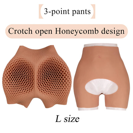 Silicone Buttock Thick Hips Panties Fake Butt Silicone Buttock Cospaly Drag queen Crossdressing Honeycomb