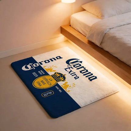 C-Corona E-Extra Beer Cloud Soft Plush Floor Mat Non-Slip, Shed-Free & Absorbent