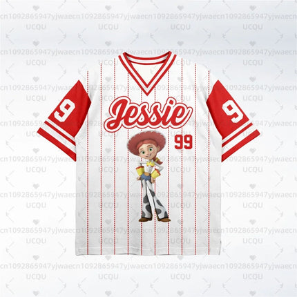 Toy Story Ice Hockey Player Jersey Buzz Lightyear Adult Kids Short Sleeve T-Shirts Breathable Quick-Drying Men's Women's T-Shirt