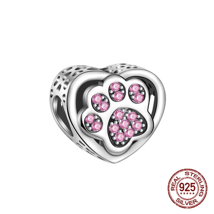 925 sterling silver boys and girls lovers pendant charms Fit 4MM hole diameter bracelet charm beads necklace Diy female jewelry