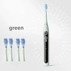 green 4 brush heads