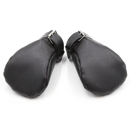 Puppy Play Dog Gloves Dog Paw Print Padded Fist Mitts BDSM Bondage PU Leather Glove Adult Role Play Sex Toys For Couples