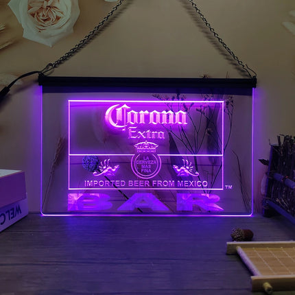 Corona Extra Bar Beer-3D Carving LED Neon Sign Home Decor Wall Wedding Creative Bedroom Desk
