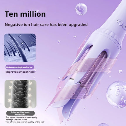 32MM Automatic Curling Iron with 1 Billion Ions Smart Auto Shut-Off Anti-Scald Hair Curler for Women Styling Tool