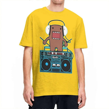 Domo Snacktime Girls T-Shirt Unisex Best Sellers Digital Printing Women Men Oversized Y2k Street Hip Hop High Quality Clothing