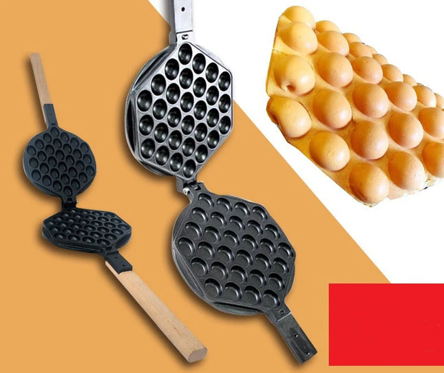 Eggs Bubble Ball Baking Pan Iron Waffle Eggette Mould Cake Mold Gas Electirc Machine Non-stick Plate Robust And Durable 1Pcs