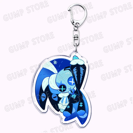 Cute Game Cookies Keychains for Accessories Shadow Milk Pure Vanilla Pomegranate Mystic Flour Burning Spice Keyrings Gamer Gifts