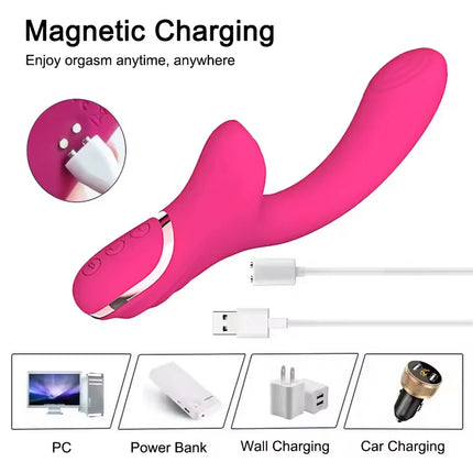 Powerful Sucker Vibrator Female Sucking Oral Clitoris Vagin Nipple Stimulator Massager Masturbation Adults Sex Toys for Women