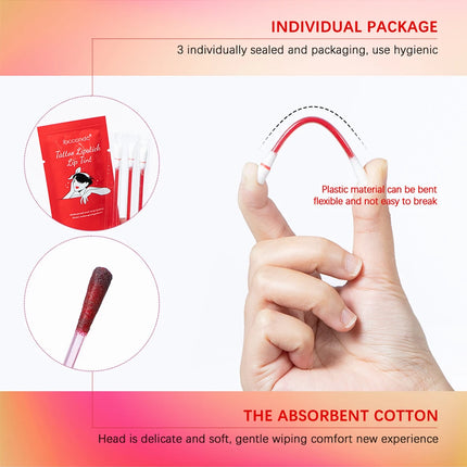 New Cotton Swab Lip Gloss Tattoo Lipstick Velvety Waterproof Matte Lip Gloss Portable Lip gloss Women Use Of Vacation Tourism