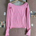Slash Neck Raw Hem / One Size