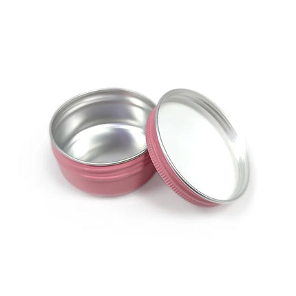 10/20/50/100pcs Gloss Pink Aluminum Jar 5ml 10ml Cream Jar 60ml 80ml Lip Balm Cans 100ml 150ml Aluminum Case Container MC4202