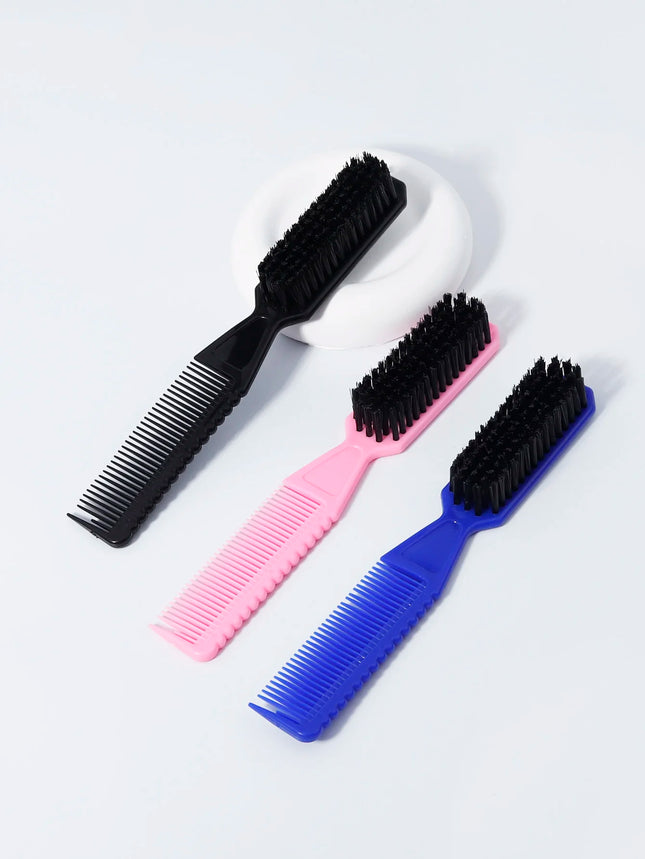 1 piece of new double-sided professional barber neck brush comb shaving salon carving cleaning brush Special for real hair wigs