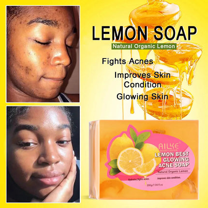 AILKE Natural Skin Brightening Set for All Skin Types, Cleaning, Dark Spots and Acne Removal, Boost Radiance, Organic, Vegan