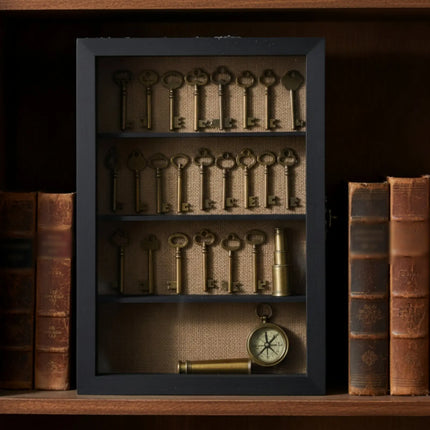 Collectible Figure Display Case Dustproof Wall Mounted Display Case Wooden Collectible Shelf Multifunctional Home Decor