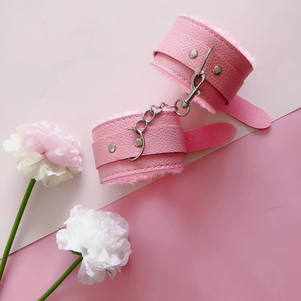 10pcs 7 Pcs Bondage Set Bdsm Sex Exotic Accessories Sex-product Adjustable PU Leather SM Handcuffs Whip Rope Sex Toys for Woman