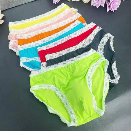 New Men's Underwear Sexy Men's Lace Briefs U-Convex Pouch Low-Rise Comfortable and Breathable Shorts  Briefs men underwear sexy