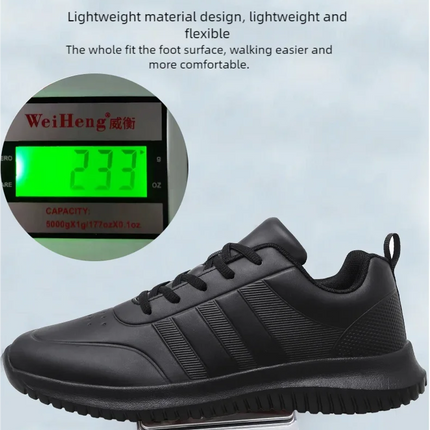 Chef shoes four season soft-sole anti-slip oil-proof waterproof portable kitchen work shoes fashion plus size casual men's shoes