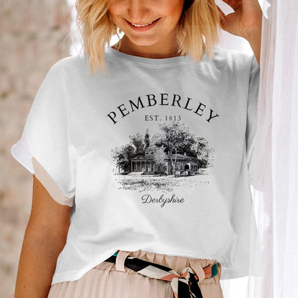 Pride and Prejudice T-Shirt Jane Austen Gift Pemberley Light Academia Shirt Literature Literary Books Shirt Bookish Reading