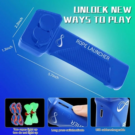 String Toy Glow in The Dark, Electric Rope Fidget Toys, Handheld Cool Toys, Party Favors, Birthday Gifts for Kids Adults