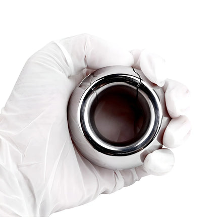 FRRK Weight Scrotal Ring Stainless Steel Ball Stretcher Metal Lock Ring Male Bondage Adult Intimate Personal Restraint Wear Toy