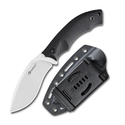 SDOKEDC Fixed Blade Knife DC53 Steel G10 / Material Handle, Outdoor Camping Hunting Survival EDC Hand Tool with Sheath