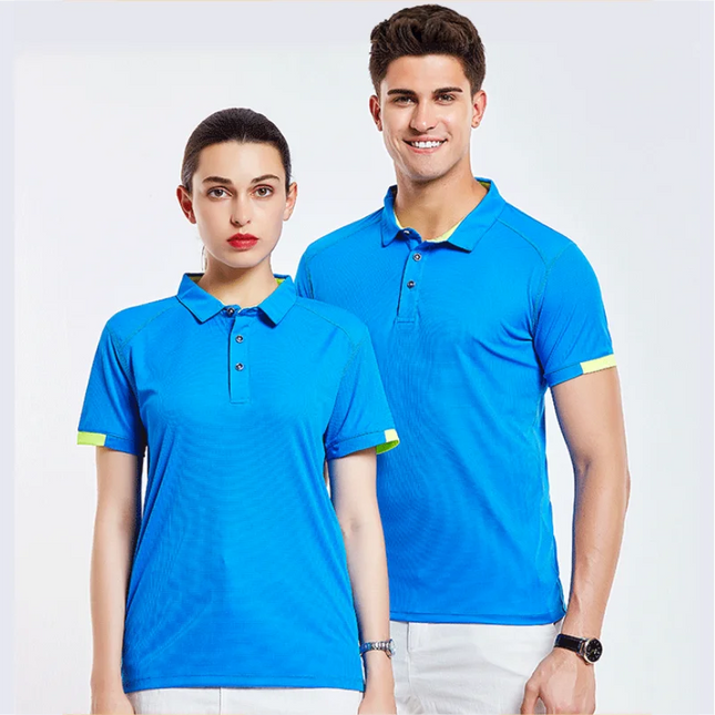 Quick Drying Short Sleeved Polo Shirt Golf Company Group Brand Breathable Mesh Lapel Sports Short Sleeved 8 Colors Large 2024