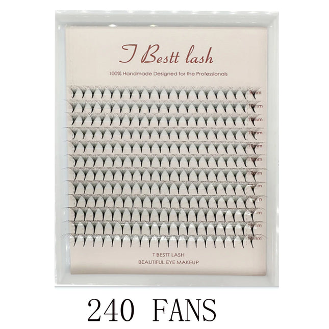 TBestt 5D/6D/8D/10D Premade Fans Volume Russian Lashes Pre Made Volume Fans Silk Soft Volume Eyelashes Extension