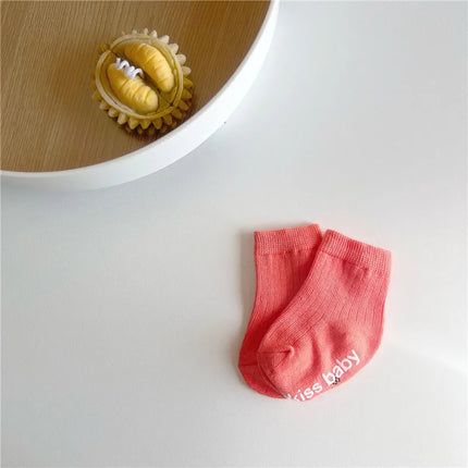 Spring Autumn New Baby Children Sock Comfortable Sweat-absorbing Breathable Non Slip Infant Kids Stockings Boy Girl Cotton Socks