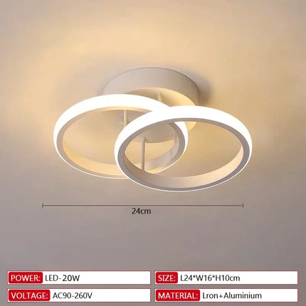 Modern Household LED Ceiling Light Remote Dimming Small Decor Ceiling Lamp Surface Installation Corridor Bedroom Aisle Light