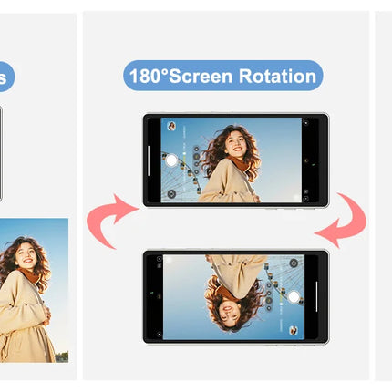 Magnetic Vlog Selfie Monitor Screen for iPhone 15 16 17 Pro Max Wireless Back Camera Display Touch Screen Zoom Shutter Control