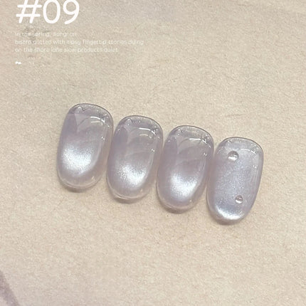WS 10ml Light Flow Cat Magnetic Gel Nail Polish for Whitening in Autumn And Winter Semi Permanent Gel Manicure DIY Nail Art