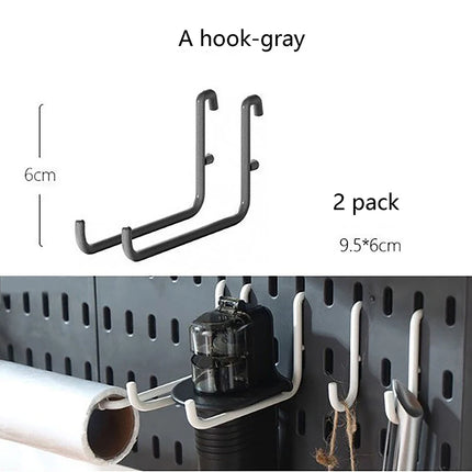Peg board Wall Accessories Wall Organizer Mounting Display Diy Pegboard Kit Tool Storage Panel Board Rack Bathroom Kitchen