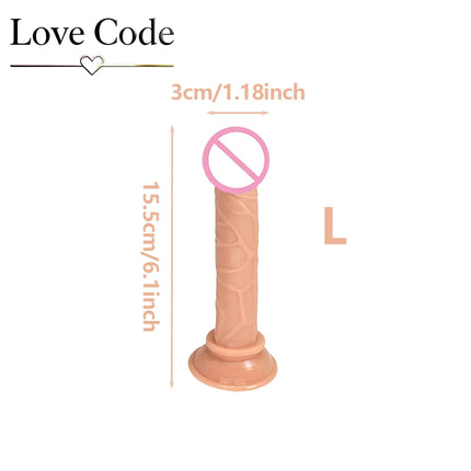 Transparent Dildo Suction Cup Jelly Dick Women Sex Toys Soft Masturbators Penis