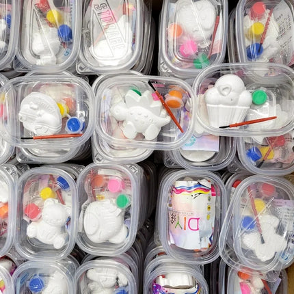 2 Boxes White Blank Gypsum Dolls Children DIY Handmade Graffiti Toys for Kids Birthday Party Favors Kindergarten Prizes Pinata