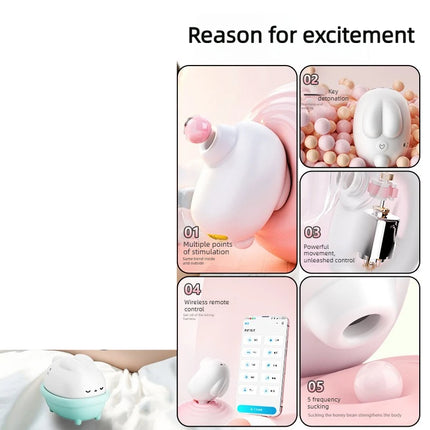 2026 Vibrating egg massager Cute Rabbit Pussy Clit Sucking Vibrator G-spot clitoral stimulator USB Rechargeable Adult Sex Toy